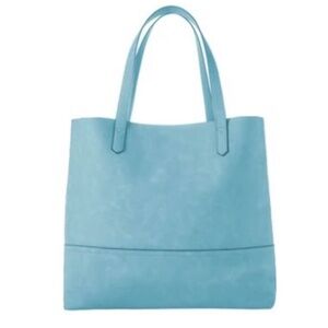 K. Carroll Taylor Tote, Faux Suede. Oprah’s Favorite Thing! In Blue. New